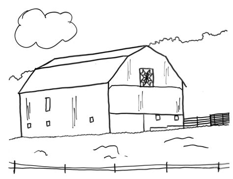 Barn Printable Coloring Pages